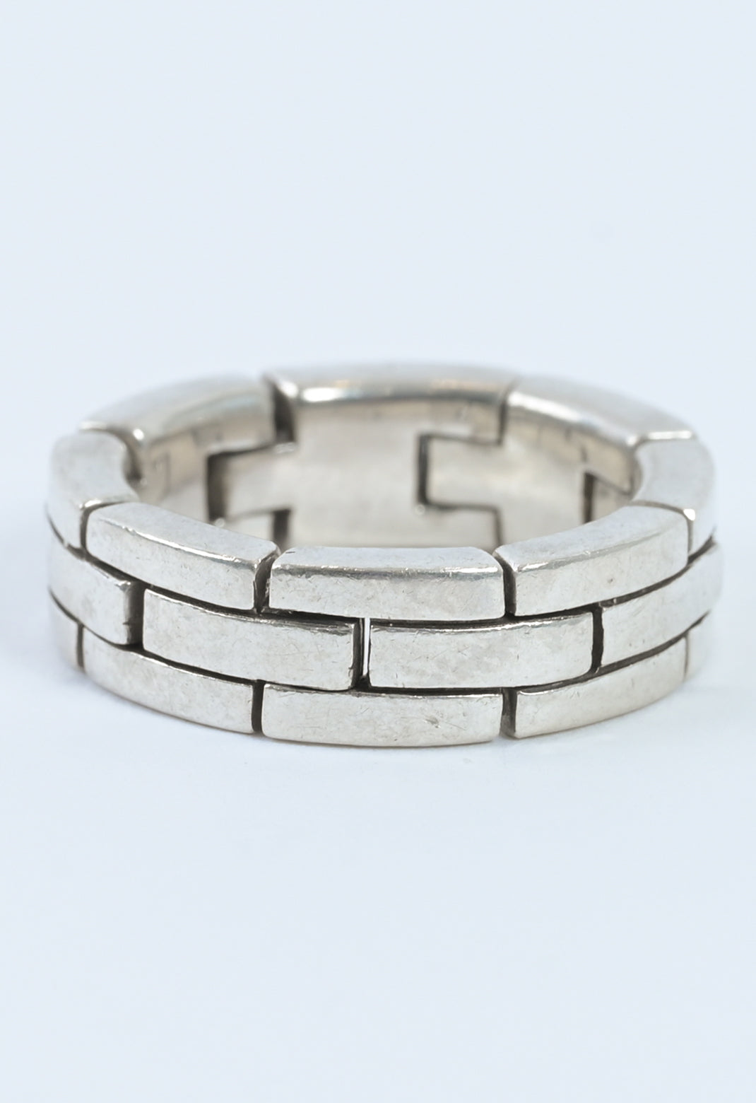 Netherlands 1980s silver moving ring
