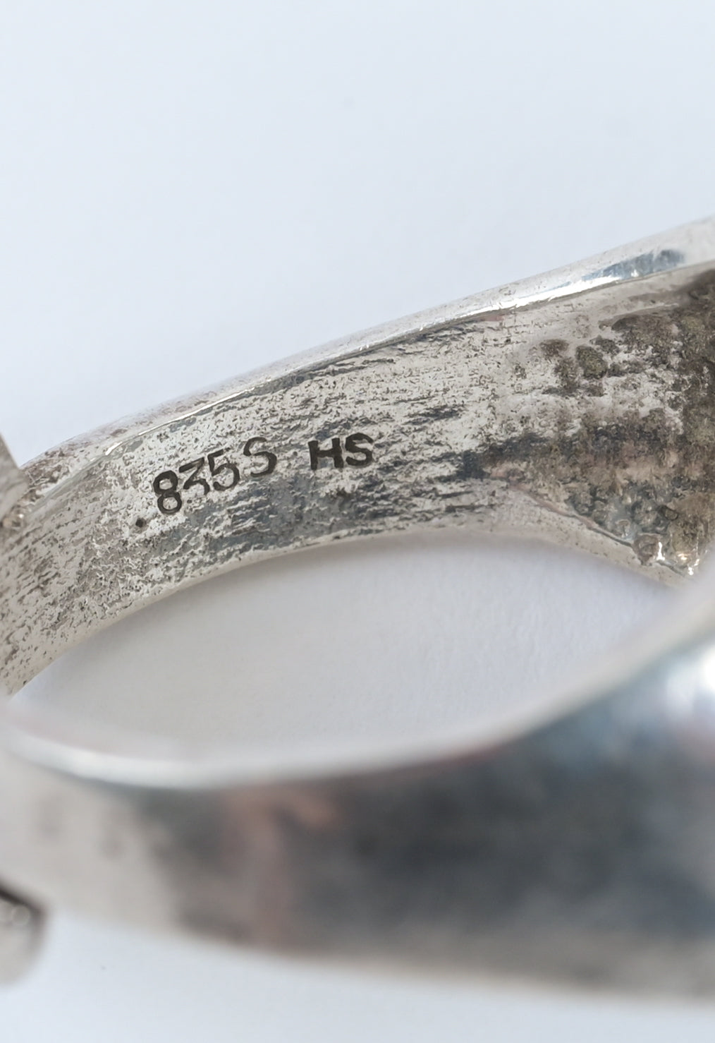 Danish 1970s silver horse shoes ring
