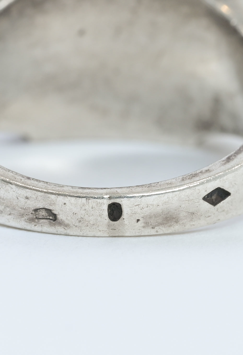 French 1950s silver signet ring