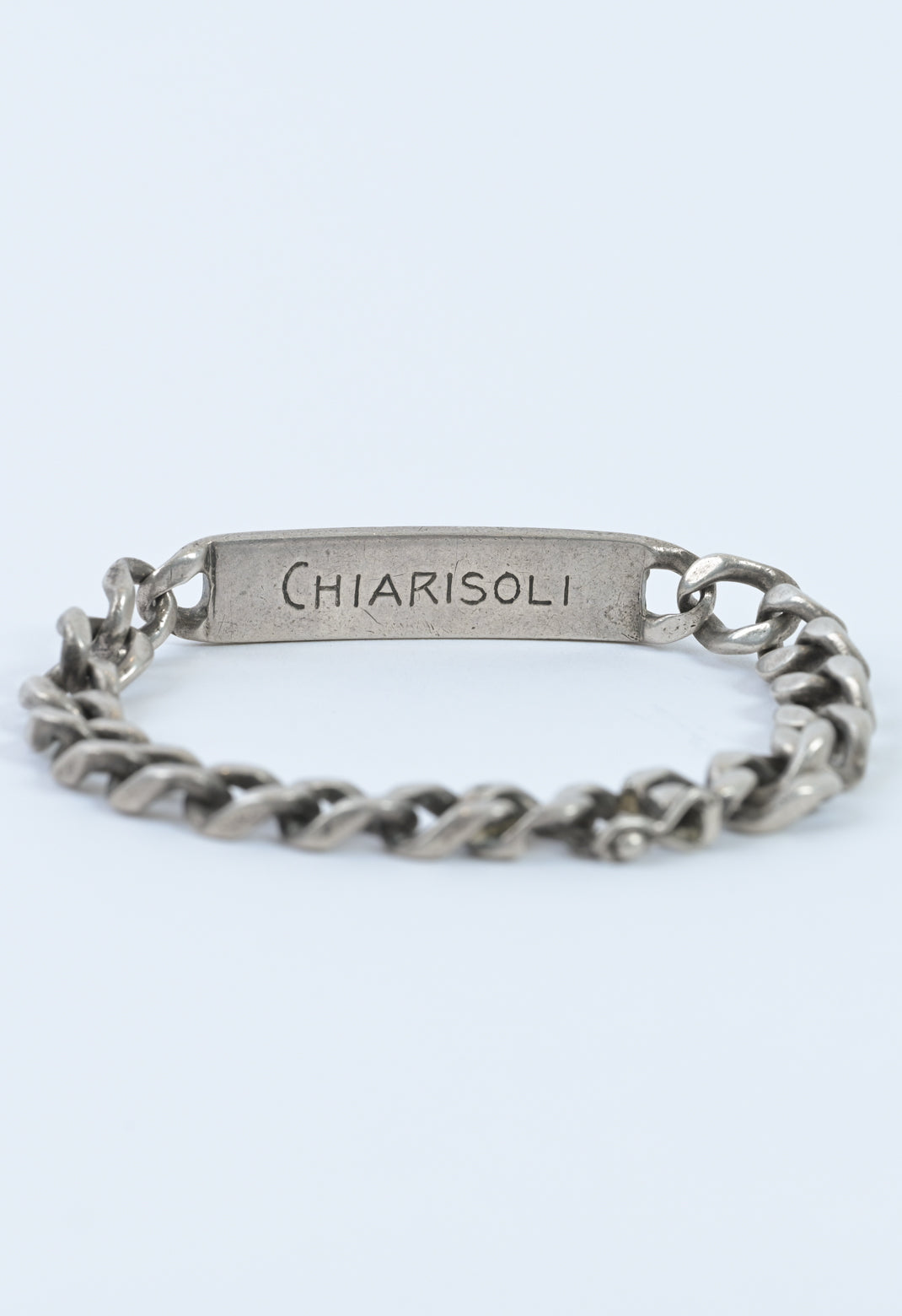 Europe 1970s silver id Bracelet