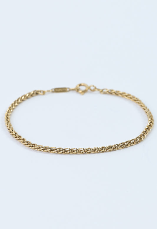 Tiffany & Co. / Italy 1990s yellow gold (750) rope bracelet