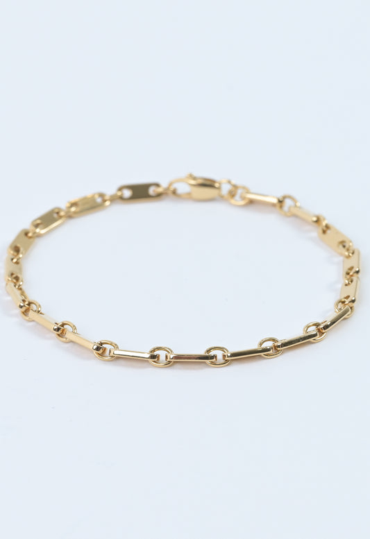 Cartier / French 1998s yellow gold (750) figaro bracelet