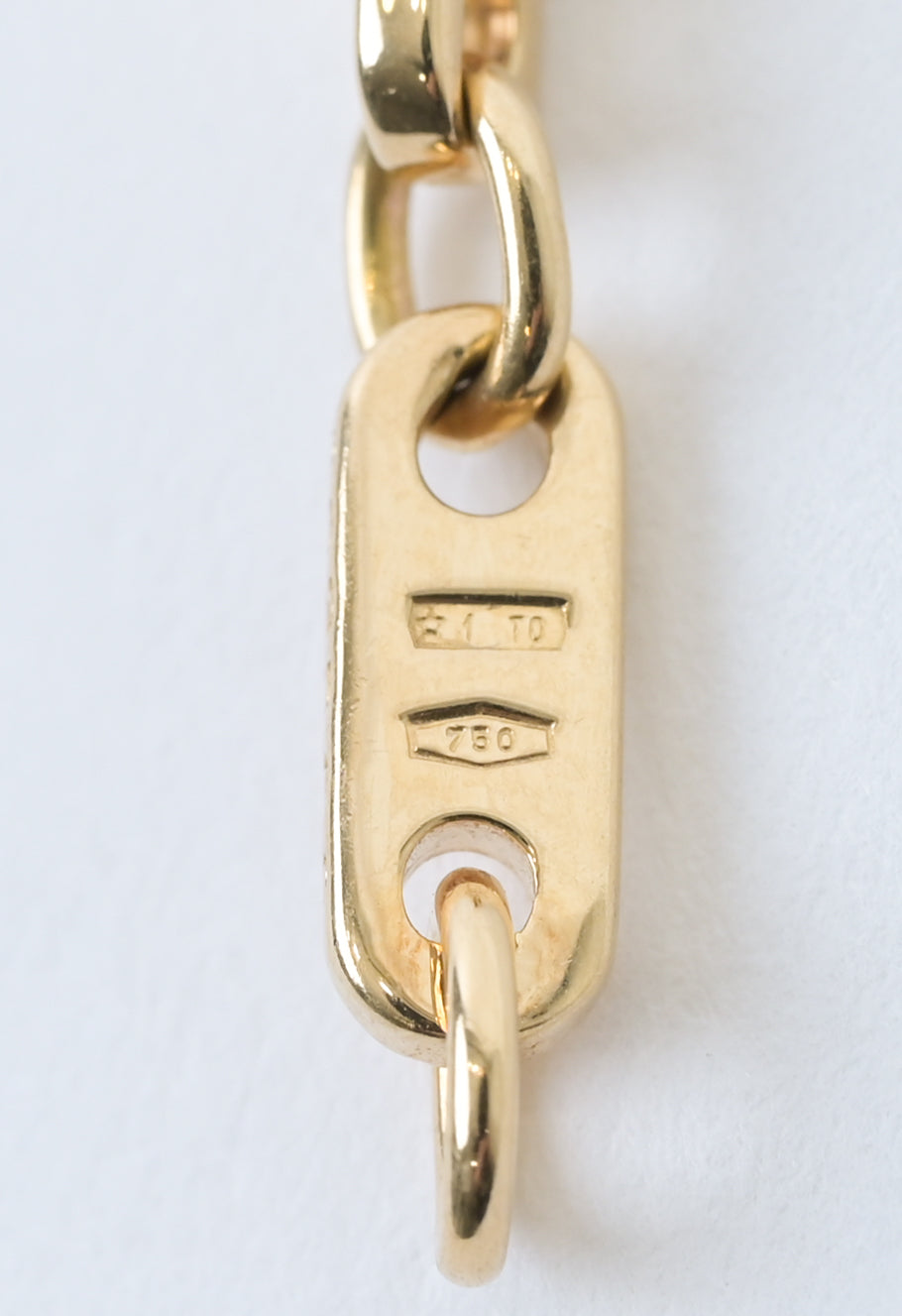 Cartier / French 1998s yellow gold (750) figaro bracelet