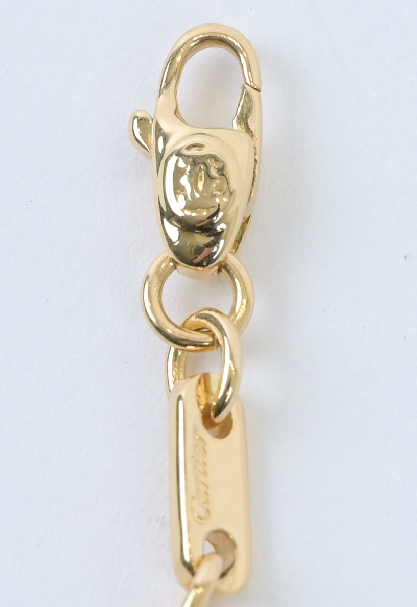 Cartier / French 1998s yellow gold (750) figaro bracelet