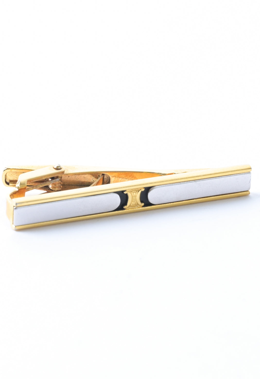 Celine / europe 1980-90s triomphe brass tie-bar