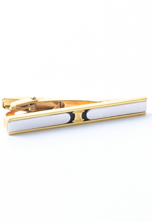 Celine / europe 1980-90s triomphe brass tie-bar