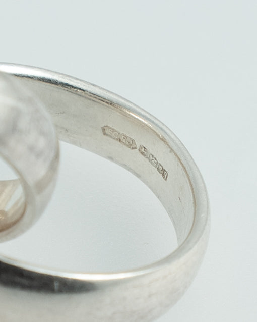 UK Silver Triple Band Ring (Wide)
