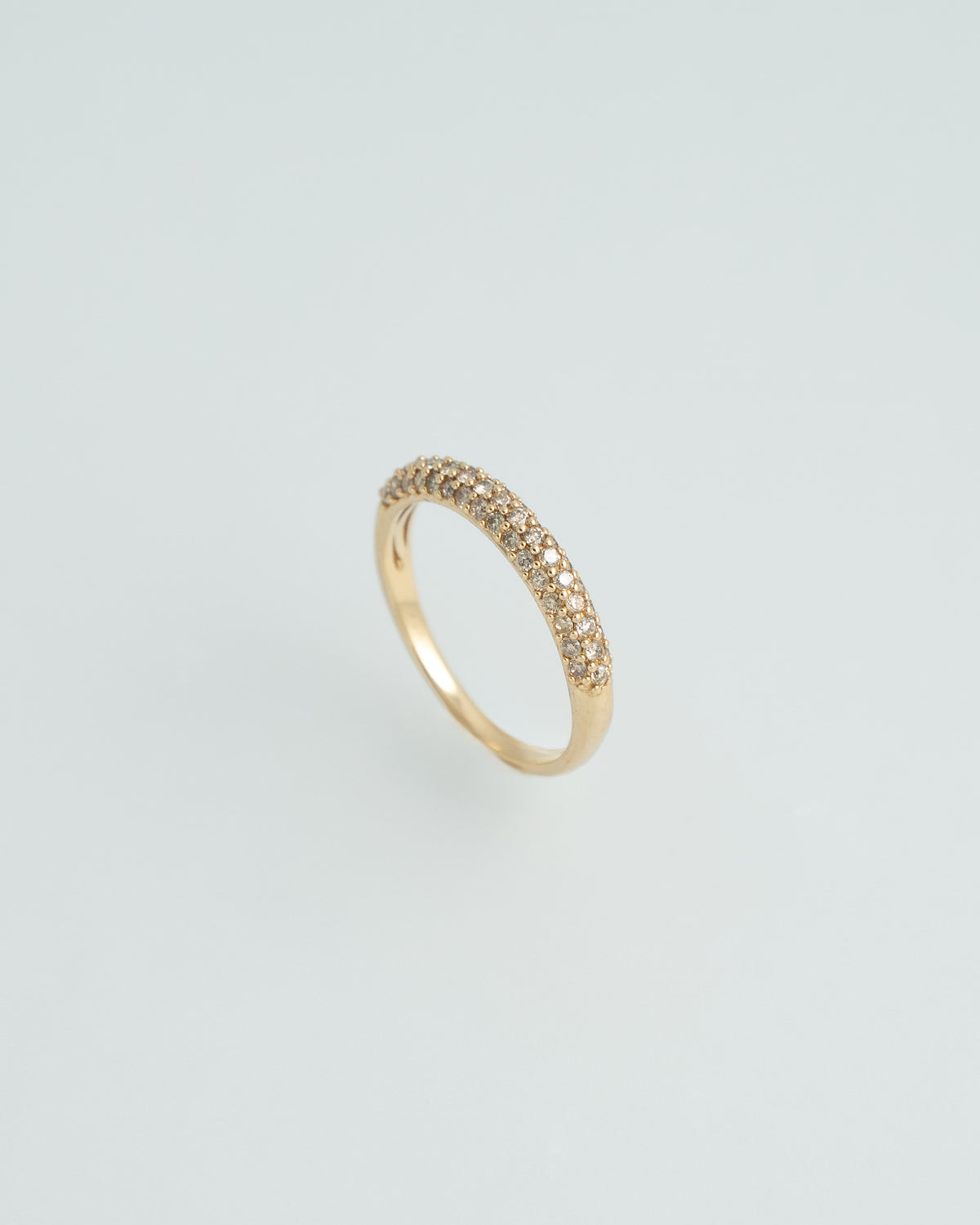 18K Pavé Diamond Ring