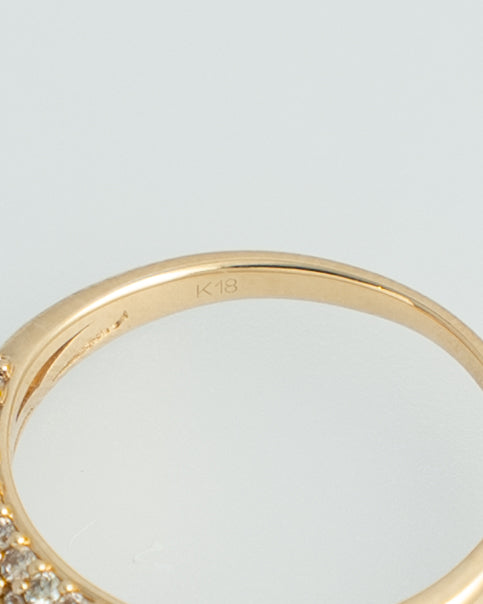 18K Pavé Diamond Ring