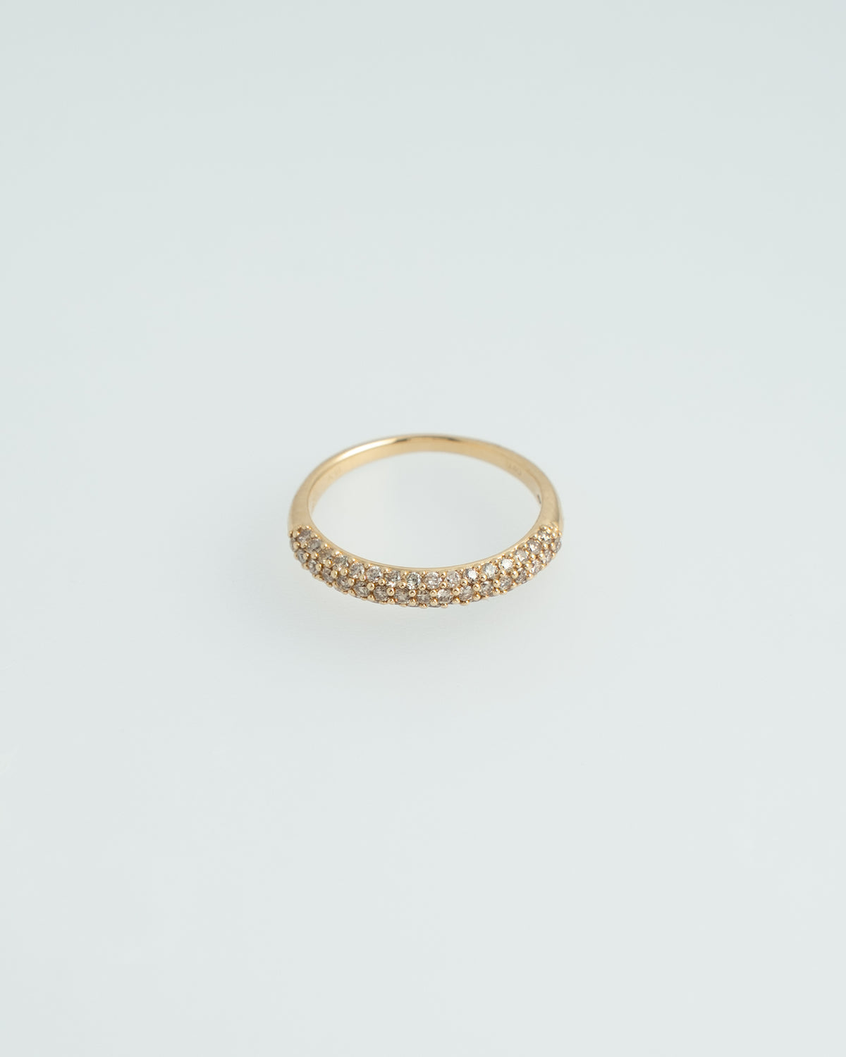 18K Pavé Diamond Ring