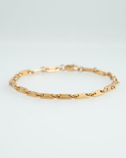 Cartier / French 1998s yellow gold (750) figaro bracelet