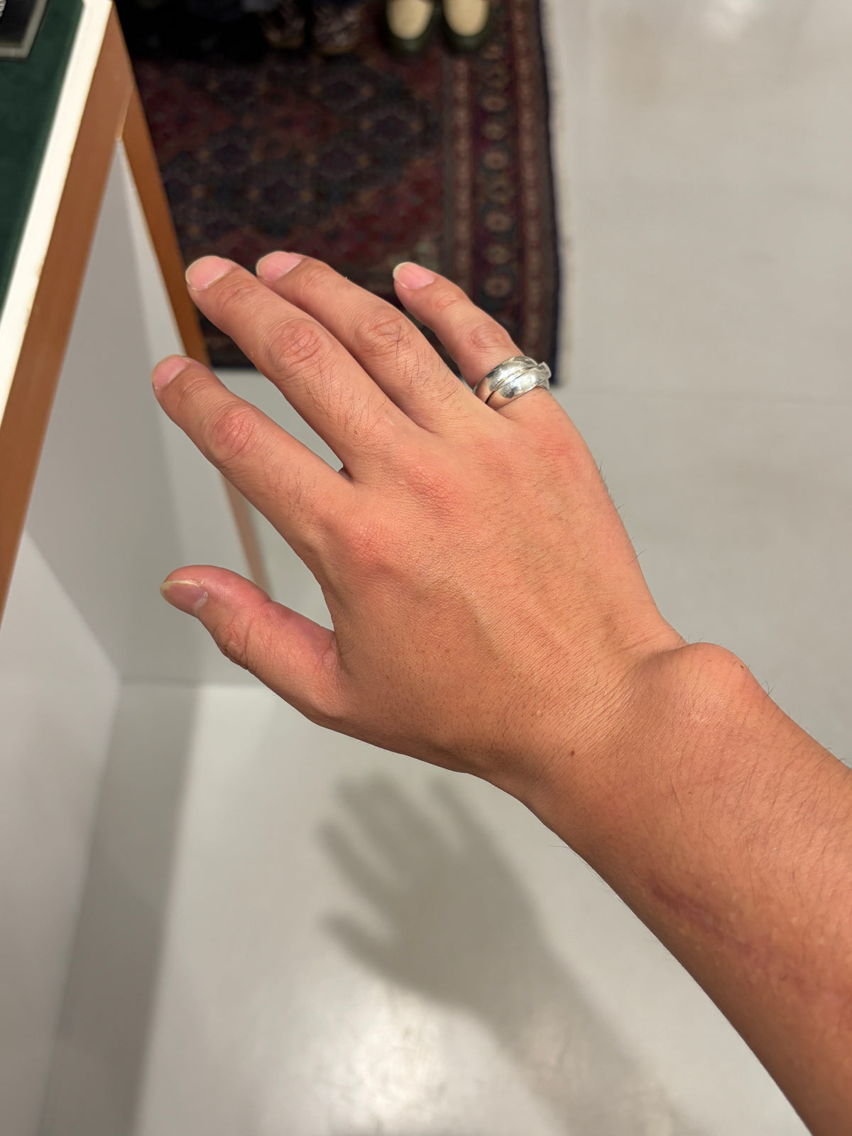 UK Silver Triple Band Ring (Wide)